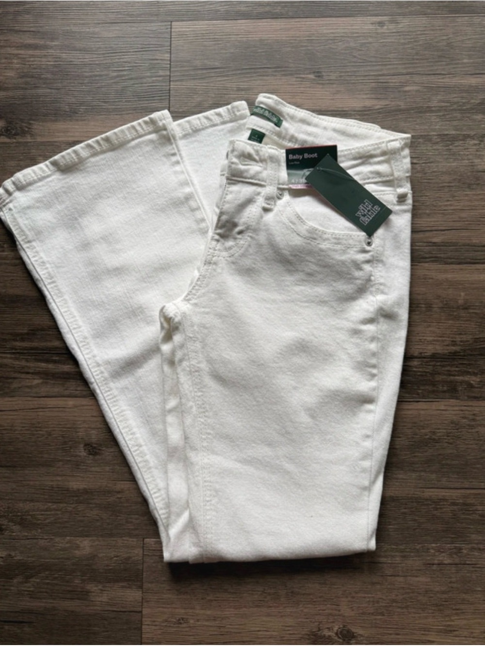 wild fable White Baby Bootcut Jeans